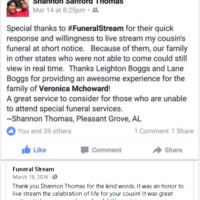 Thomas Family Thanks
